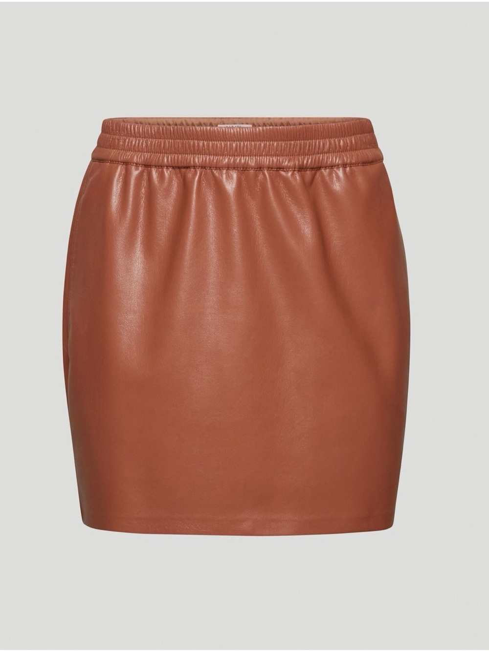 BABATON Flags Vegan Leather Pencil Skirt Epicurean Brown Women’s M NWT NEW